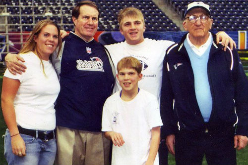 Bill Belichick Family: Daughter Amanda, Sons- Brian & Stephen, Father- Stephen