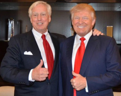 Donald Trump with brother Robert Trump