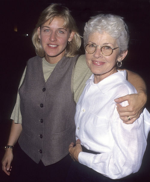 Ellen DeGeneres with mother Elizabeth DeGeneres