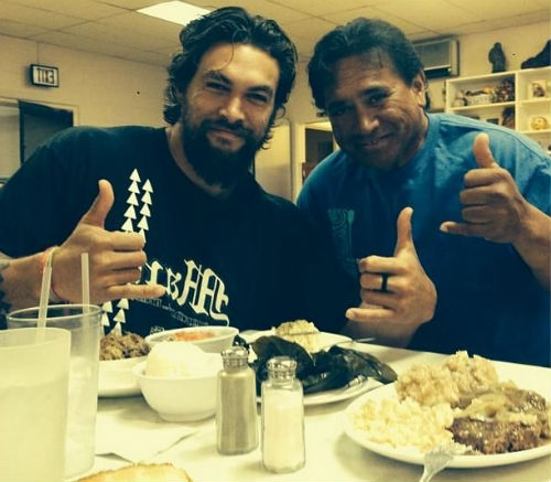 Jason Momoa with his Father Joseph Momoa