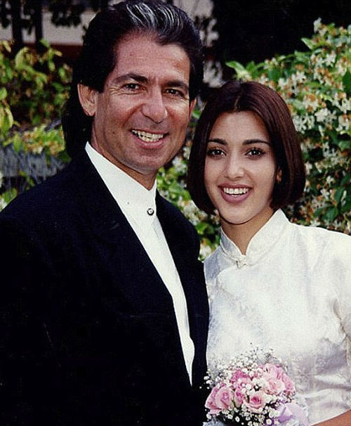 Kim Kardashian with Father Robert Kardashian