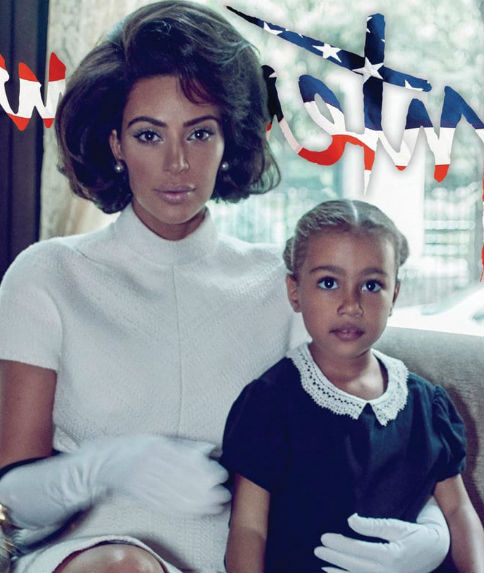 Kim Kardashian with North West