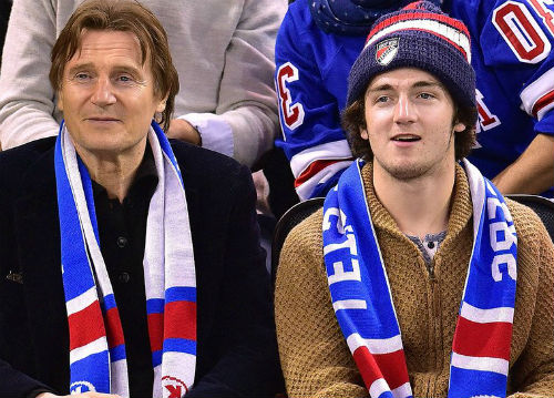 Liam Neeson with son Daniel Neeson