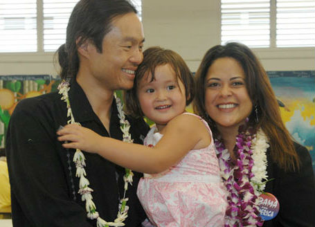 Maya Soetoro, Konrad Ng & daughter