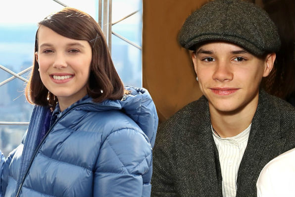 Millie Bobby Brown with Romeo Beckham