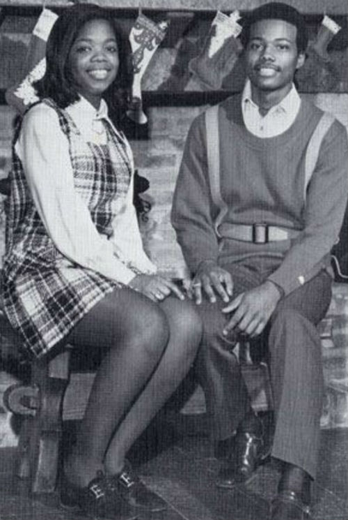 Oprah Winfrey with her college boyfriend Anthony Otey